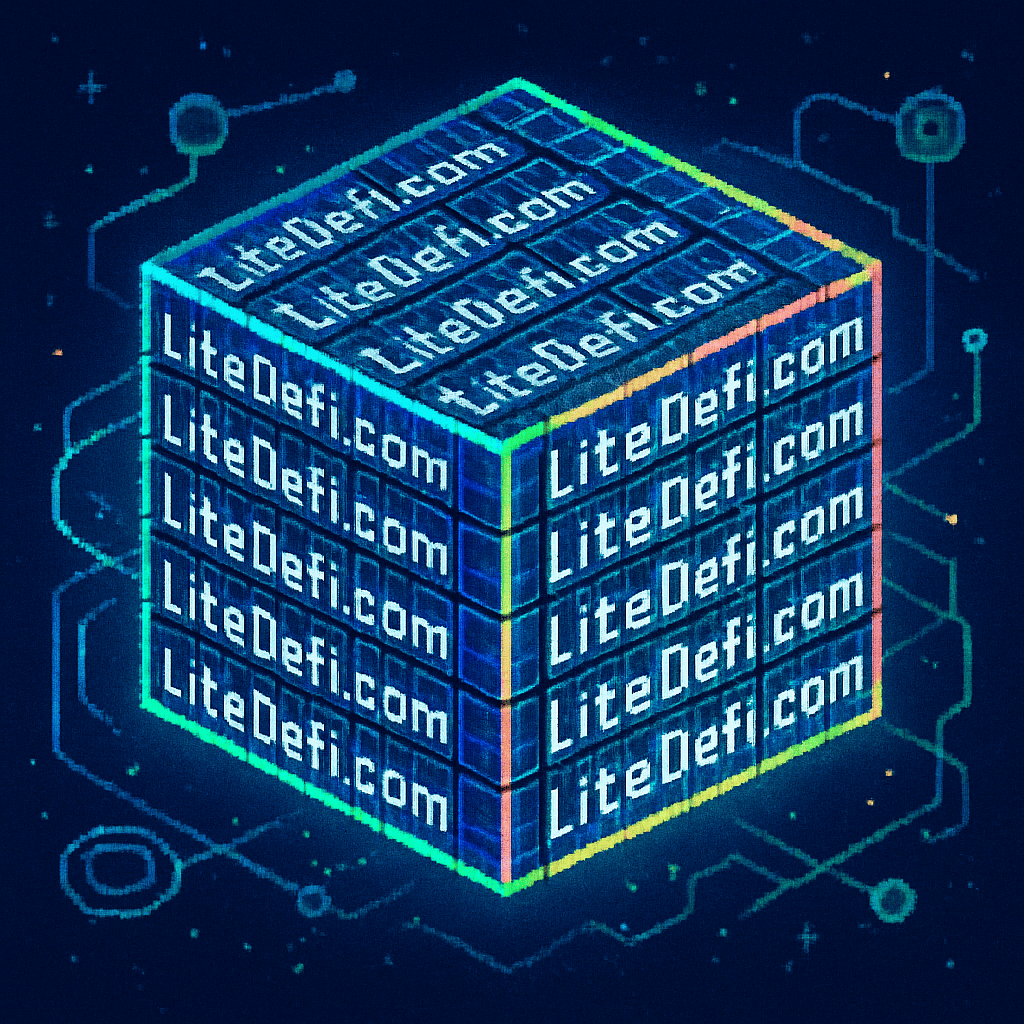 Futuristic Web3 technology and blockchain infrastructure